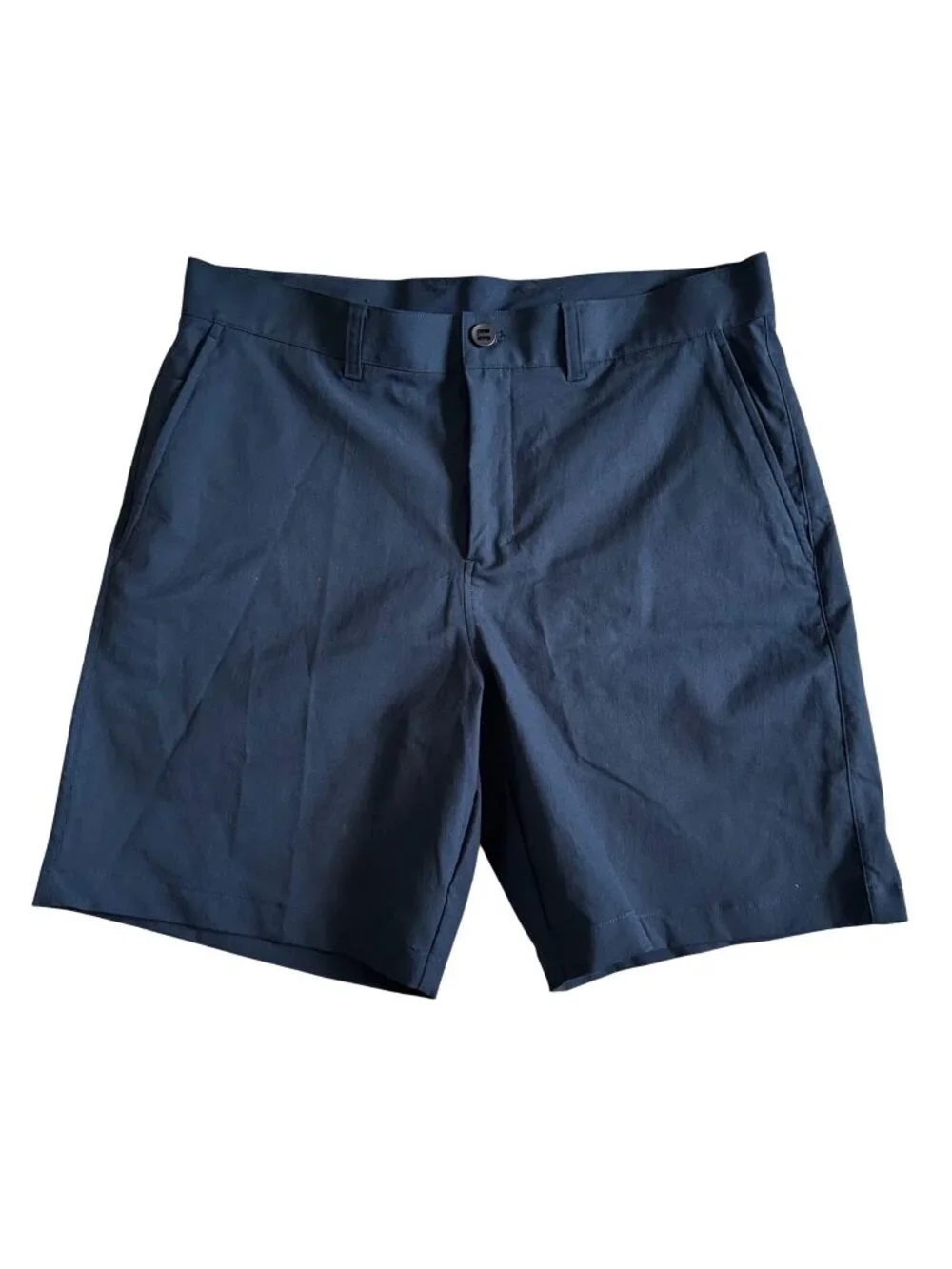 Lululemon Men's Sz 36 Relaxed Fit Twill Navy Shorts Pockets -Lightweight
